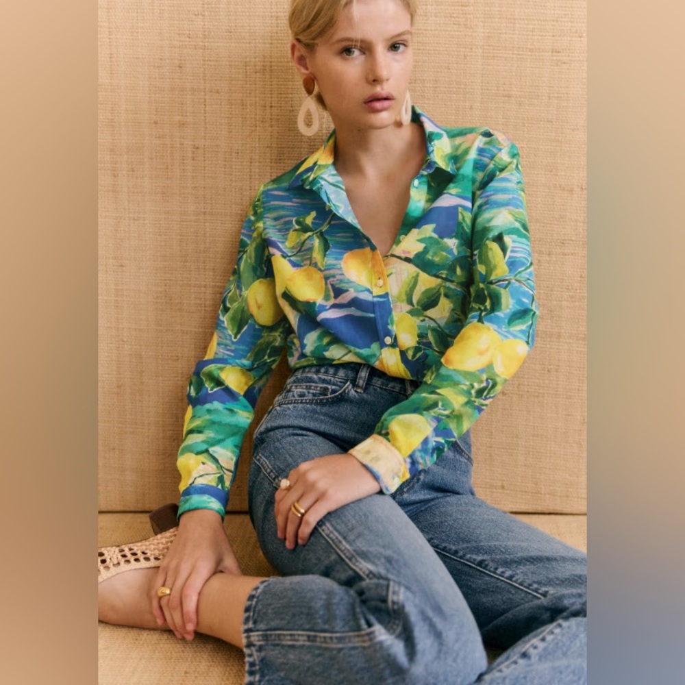 Sezane Pierro Shirt - Sézane X Momonì Procida - Size 4